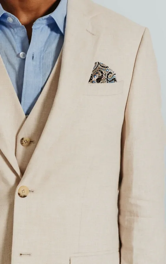 Cream Linen Suit thumbnail 6