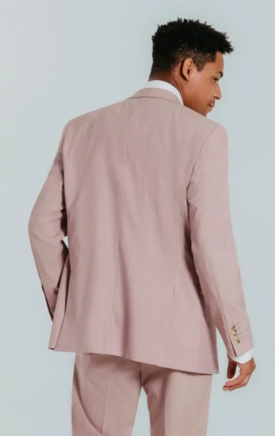 Dusty Pink Suit with Peak Lapel thumbnail 4