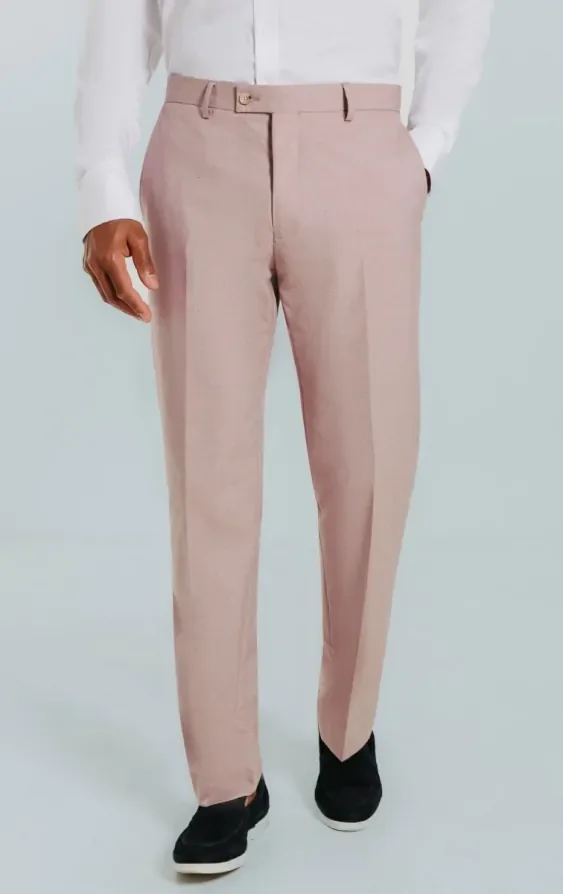 Dusty Pink Suit with Peak Lapel thumbnail 8
