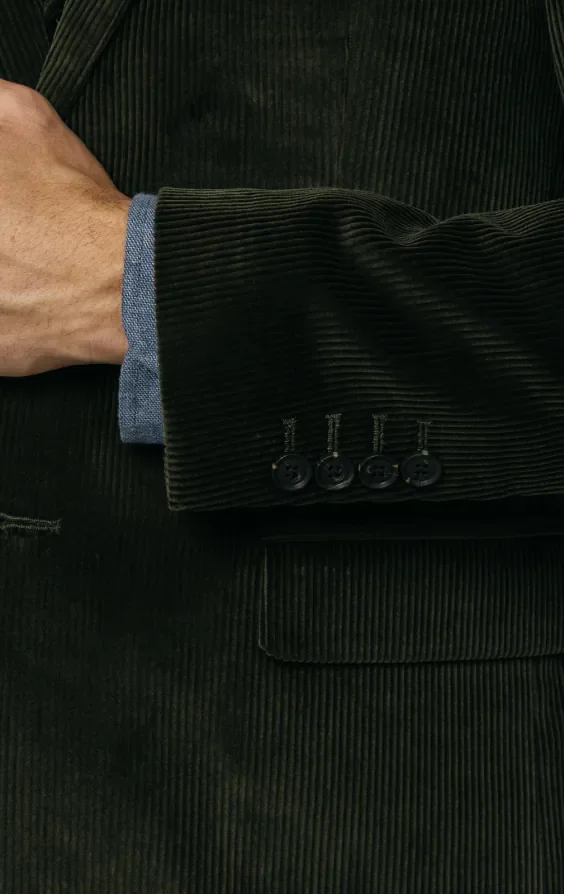 Green Corduroy 3 Piece Suit thumbnail 4