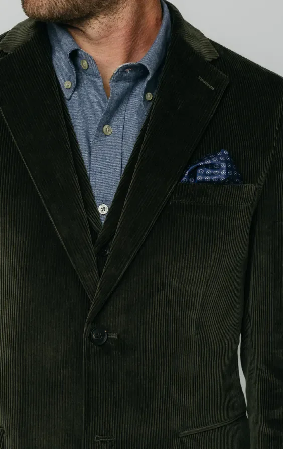 Green Corduroy 3 Piece Suit thumbnail 5