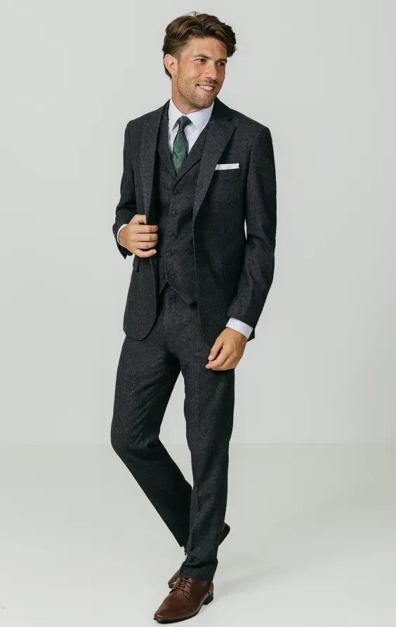 Grey Donegal Tweed 3 Piece Suit thumbnail 3