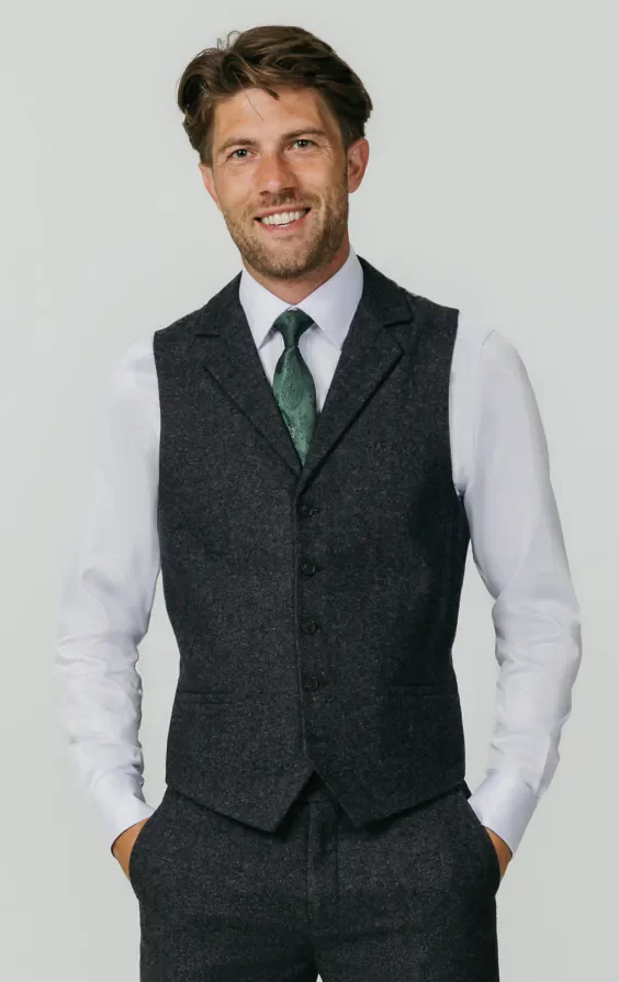 Grey Donegal Tweed 3 Piece Suit thumbnail 9