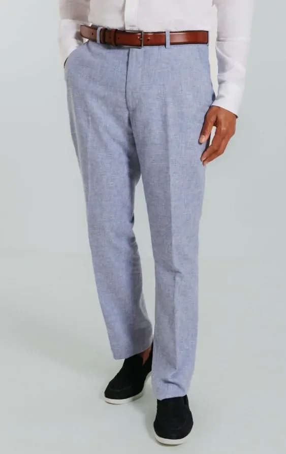 Light Blue Linen Suit thumbnail 8