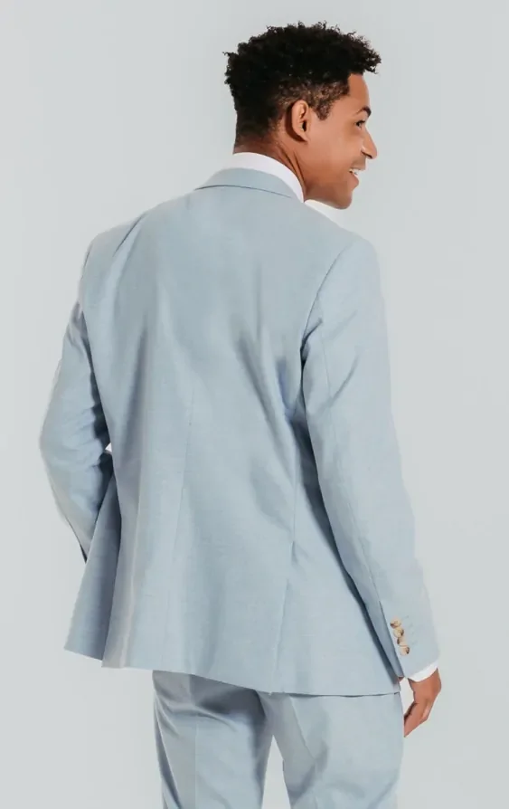 Light Blue Suit with Peak Lapel thumbnail 4