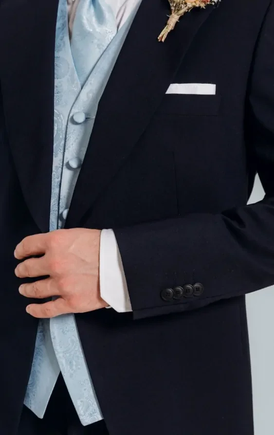Navy Blue Morning Suit thumbnail 5