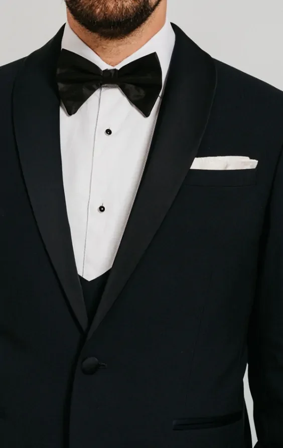Navy Shawl Lapel 3 Piece Tuxedo thumbnail 6