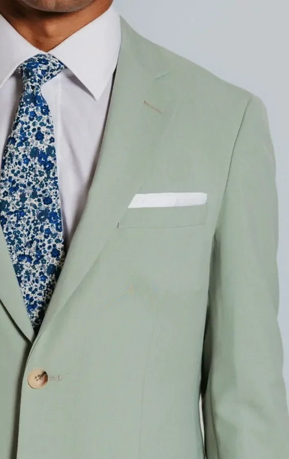 Pale Green Suit Jacket thumbnail 5