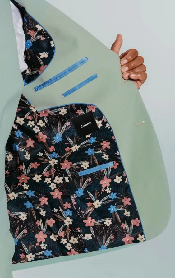 Pale Green Suit Jacket thumbnail 6
