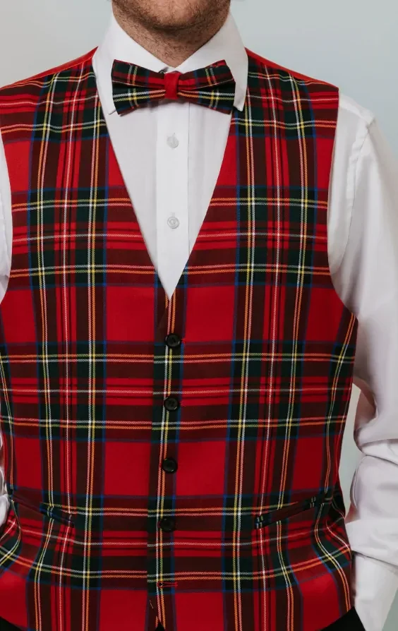 Red Tartan Waistcoat thumbnail 3
