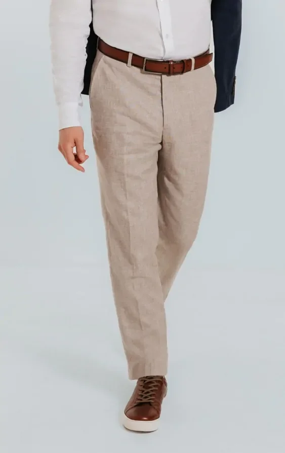 Sand Linen 3 Piece Suit thumbnail 8