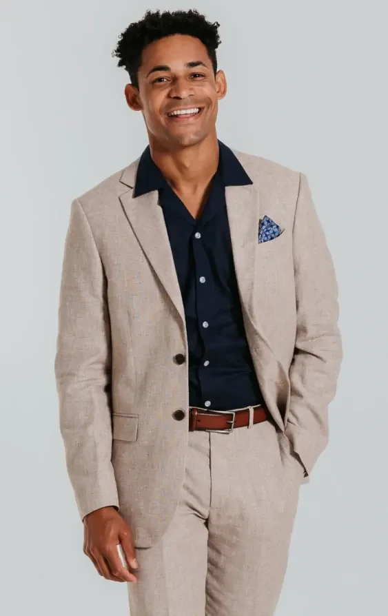 Sand Linen Suit thumbnail 2