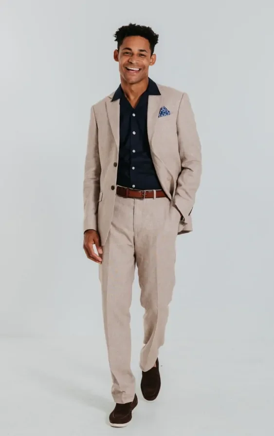 Sand Linen Suit thumbnail 3