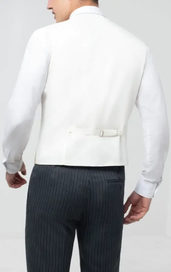 Gold/Buff Single Breasted Morning Suit Waistcoat thumbnail 4