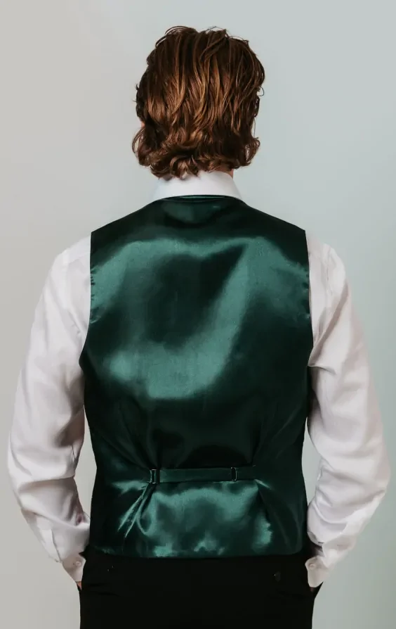 Green Tartan Waistcoat thumbnail 4