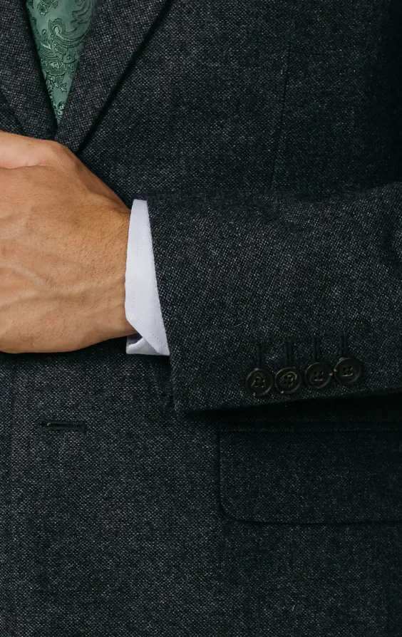 Grey Donegal Tweed Jacket thumbnail 4