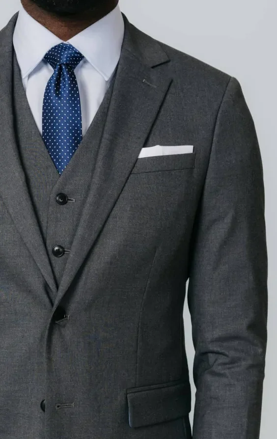 Grey Slim Fit 3 Piece Suit thumbnail 6