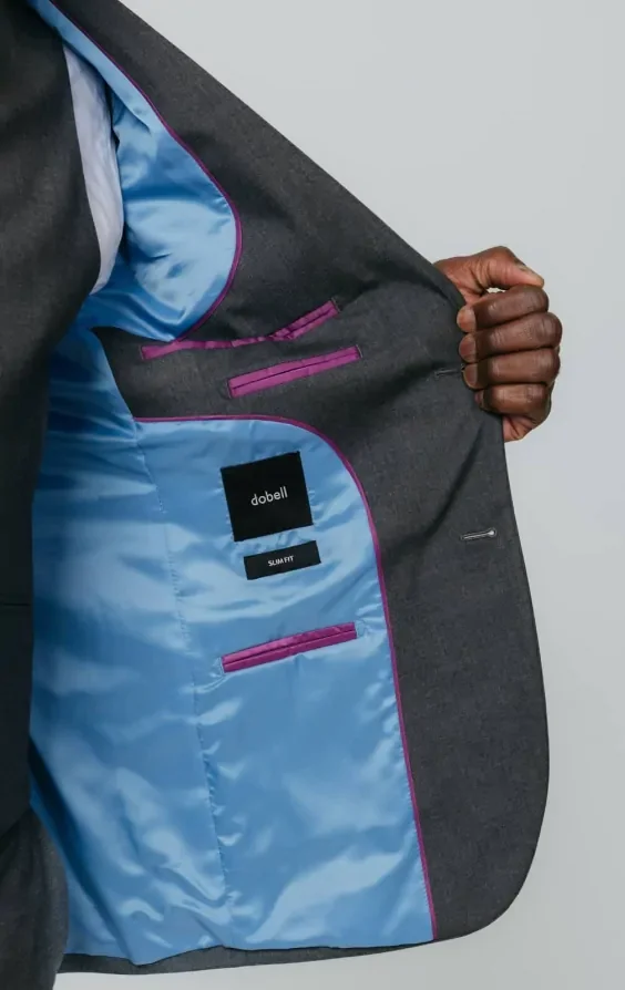 Grey Slim Fit 3 Piece Suit thumbnail 7