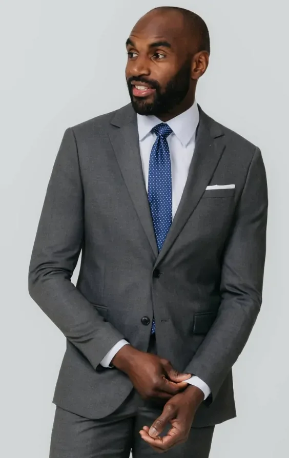 Grey Slim Fit Suit thumbnail 2