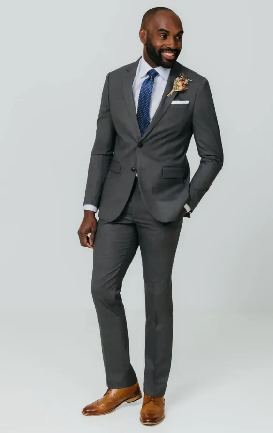 Grey Slim Fit Suit Jacket thumbnail 3