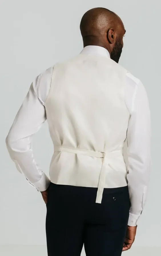 Heirloom Ivory Stripe Waistcoat thumbnail 4