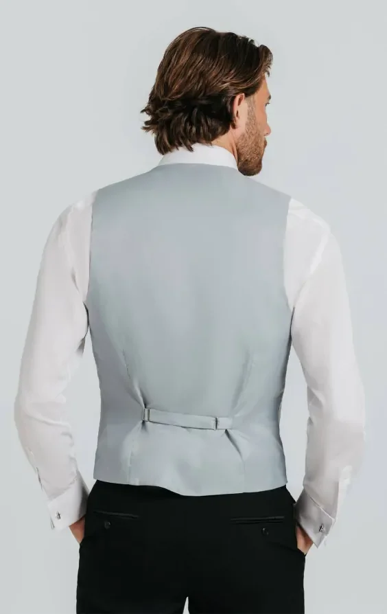 Light Green Dupion Waistcoat thumbnail 4