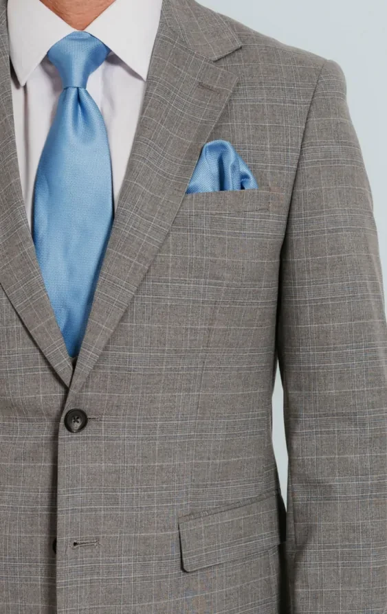 Light Grey Check Suit thumbnail 5
