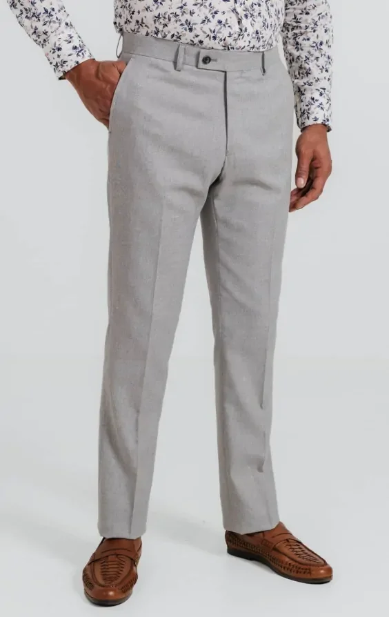 Light Grey Linen 3 Piece Suit thumbnail 8