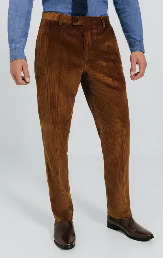 Mid Brown Corduroy 3 Piece Suit thumbnail 8