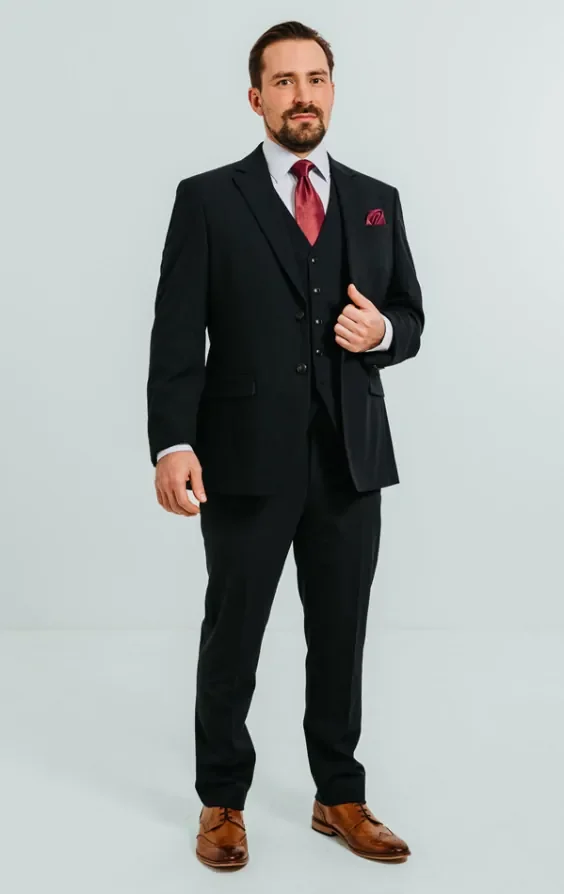 Navy 3 Piece Suit thumbnail 3