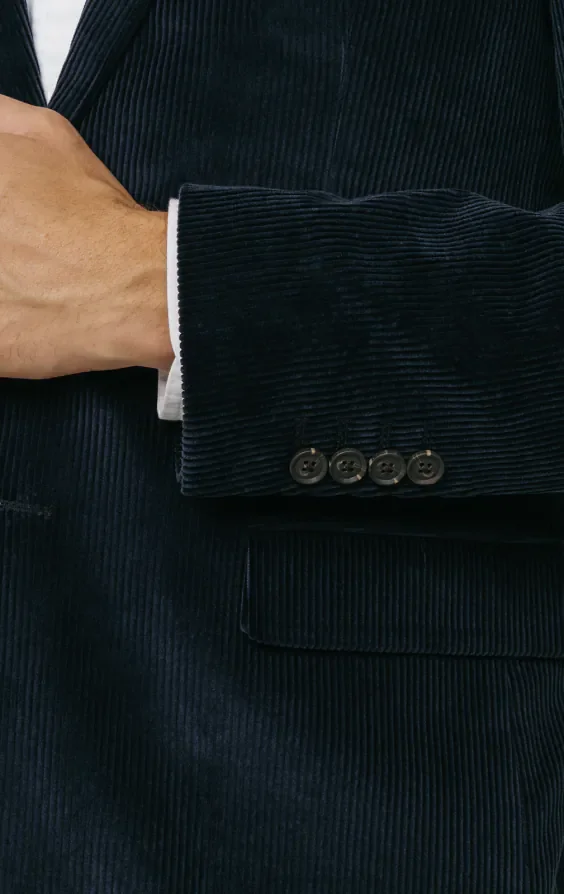 Navy Corduroy Jacket thumbnail 4