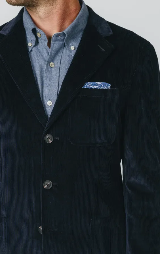 Navy Corduroy Jacket with Patch Pockets thumbnail 5