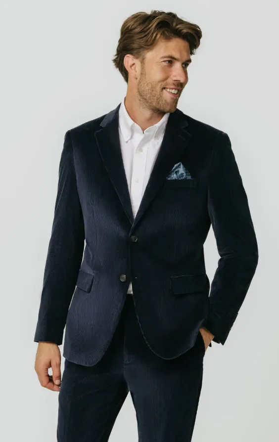 Navy Corduroy Suit thumbnail 2