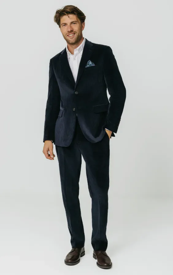 Navy Corduroy Suit thumbnail 3