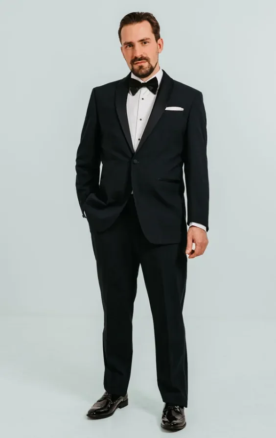 Navy Shawl Lapel Tuxedo thumbnail 3