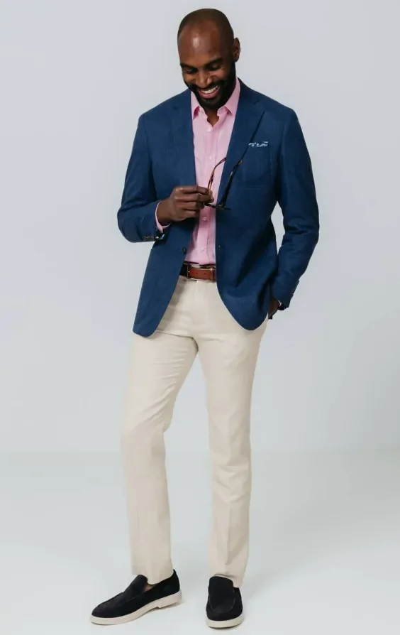 Navy Textured Jacket thumbnail 3