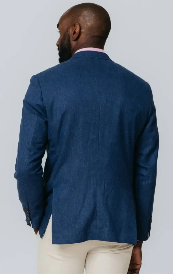 Navy Textured Jacket thumbnail 7