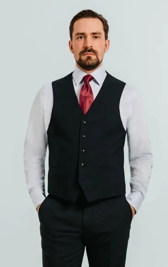 Navy Waistcoat thumbnail 2
