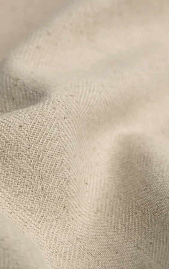 Oatmeal Linen Herringbone Double Breasted Suit Jacket with Peak Lapel thumbnail 7