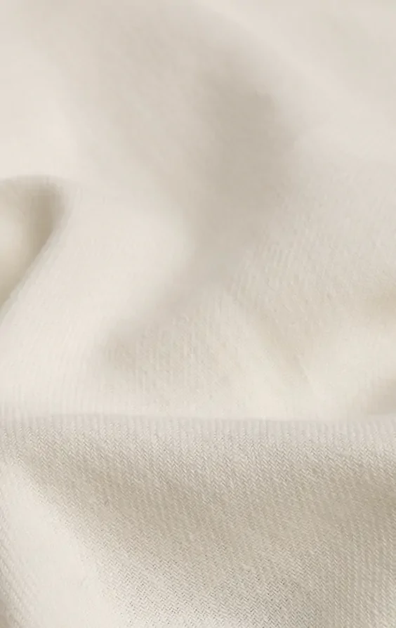 Off White Linen Twill Waistcoat thumbnail 5