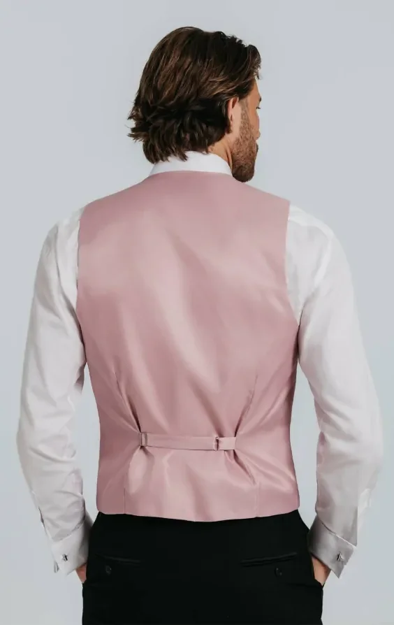 Pink Dupion Waistcoat thumbnail 4
