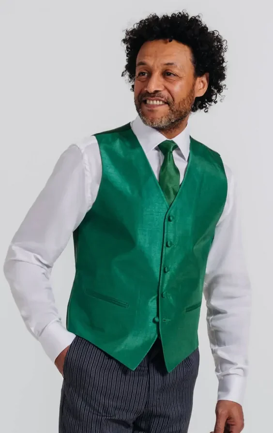 Racing Green Dupion Waistcoat thumbnail 2