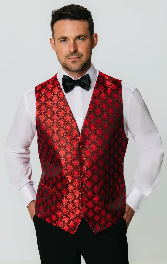Red Da Vinci Waistcoat thumbnail 2
