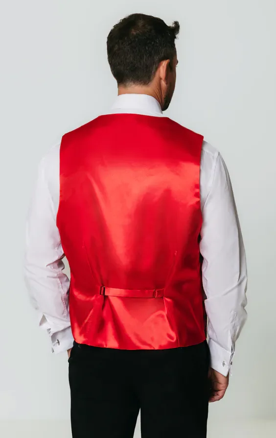 Red Da Vinci Waistcoat thumbnail 4