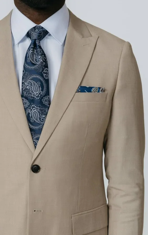 Stone Sharkskin Slim Fit Suit Jacket thumbnail 5