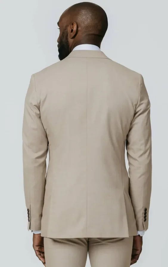 Stone Sharkskin Slim Fit Suit Jacket thumbnail 7