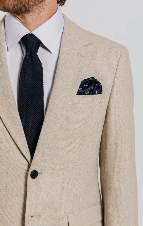 Stone Twill Tweed Suit Jacket thumbnail 5