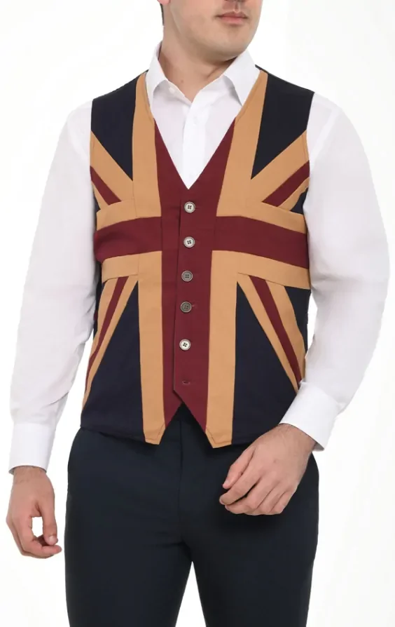 Vintage Union Jack Waistcoat thumbnail 2