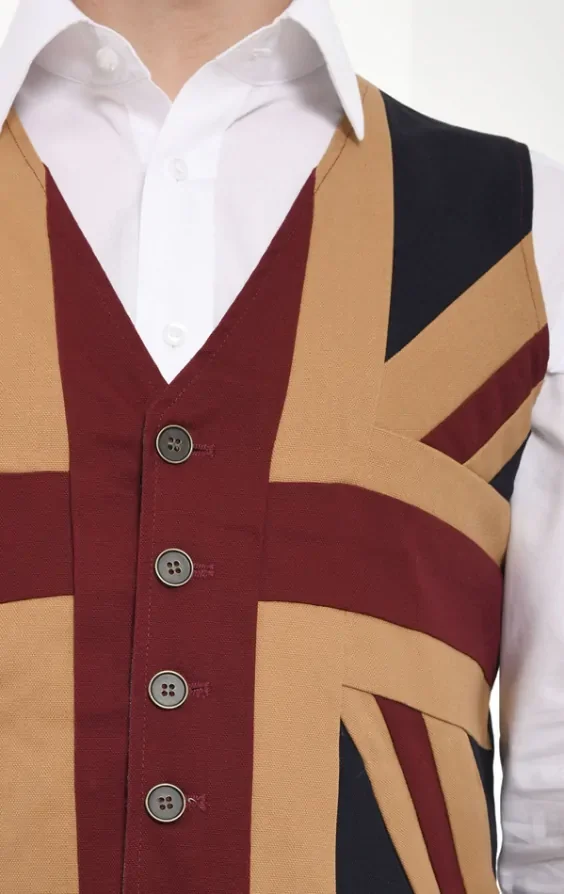 Vintage Union Jack Waistcoat thumbnail 3