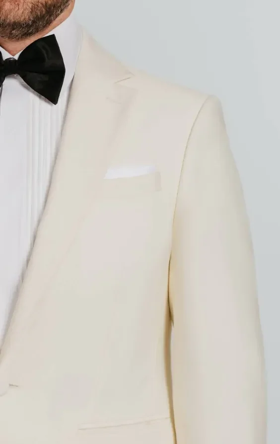 White Notch Lapel 3 Piece Tuxedo thumbnail 7